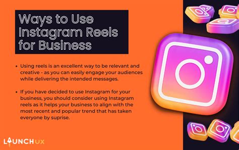 Ways To Use Instagram Reels For Business LaunchUX