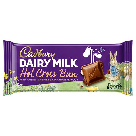 Cadbury Dairy Milk Hot Cross Bun 110g Single Chocolate Bars Bags