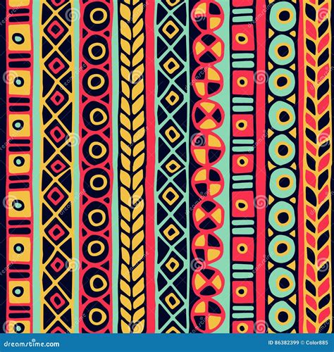 Ethnicity Seamless Pattern Boho Style Ethnic Wallpaper Tribal Art