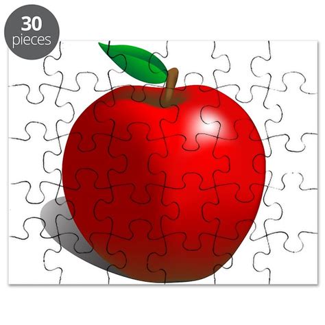 Red Apple Fruit Puzzle By Cre8iveheart