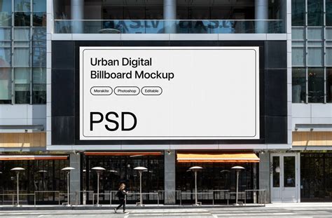 Mega Screen Digital Billboard Mockup MasterBundles