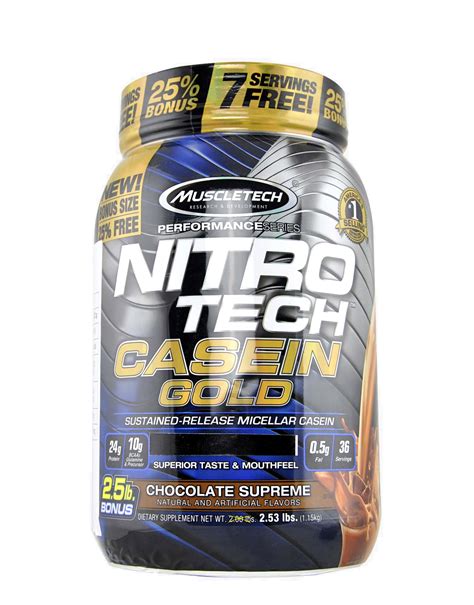 Nitro Tech Casein Gold Performance Series By Muscletech Grams