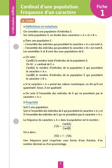 Objectif Bac Fiches D Tachables Maths Tronc Commun Re G N Rale