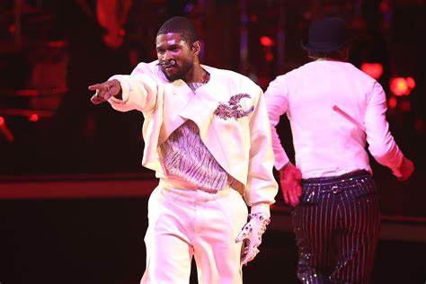 Usher Nearly Falls On His Roller Skates During Super Bowl Halftime Show