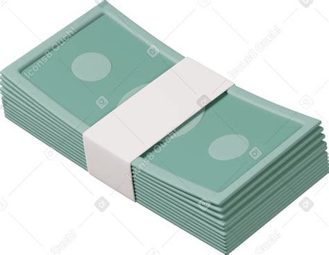 3d Wad Of Money Png Svg