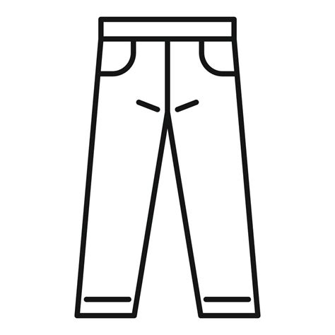 Icono De Pantalones Vaqueros Estilo De Esquema 14505225 Vector En Vecteezy