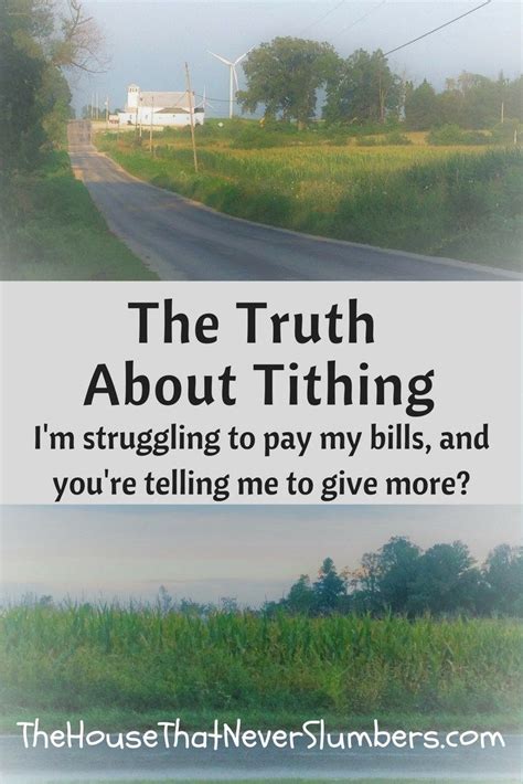 The Truth About Tithing The House That Never Slumbers Tithing