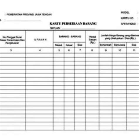 Kartu Persediaan Barang Pengertian Contoh Dan Kelebihan Nbkomputer