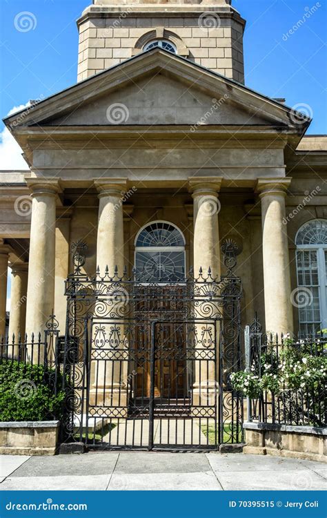 St. Philip S Church, Charleston, SC. Editorial Image - Image of street ...