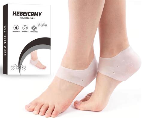 Amazon HEBEICRMY Silicone Heel Covers Heel Cups Plantar