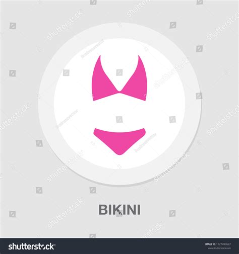 Vector Woman Bikini Illustration Isolated Lingerie Stock Vector