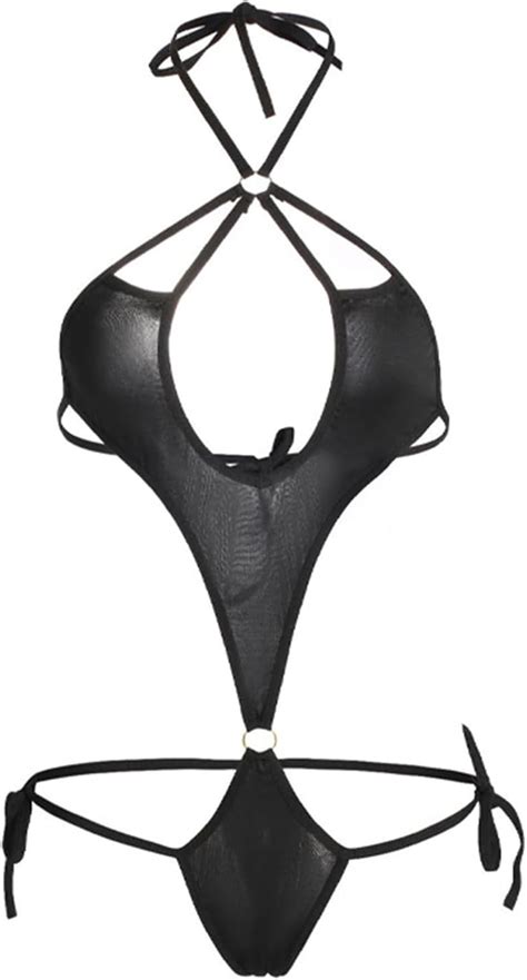 Tarzngglop Womens G String Slingshot Mocro Bikini Extreme Slutty Sexy One Piece Swimsuit Bathing