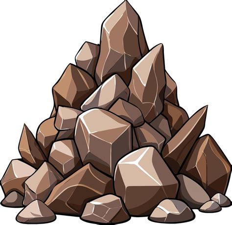 Rock Pile Clipart Rock Pile Vector Art Icons And Graphics For Free