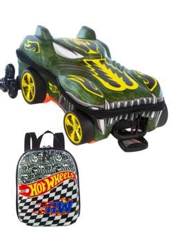 Kit Mochila 3d Rodas E Lancheira Hot Wheels Impermeável Diplomata Mochilas Magazine Luiza