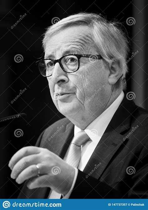 Presidente Jean Claude Juncker Da Comiss O Europeia Fotografia