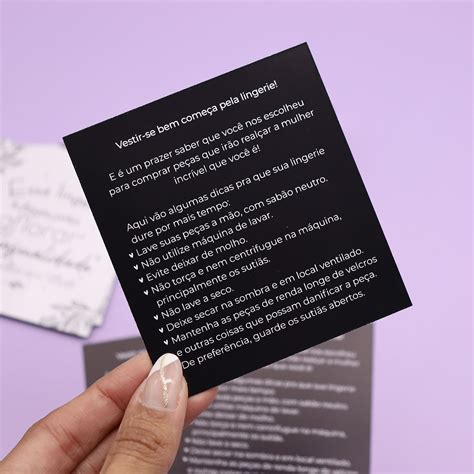 Un Postal De Cuidados Lingerie Preto Luli Paper