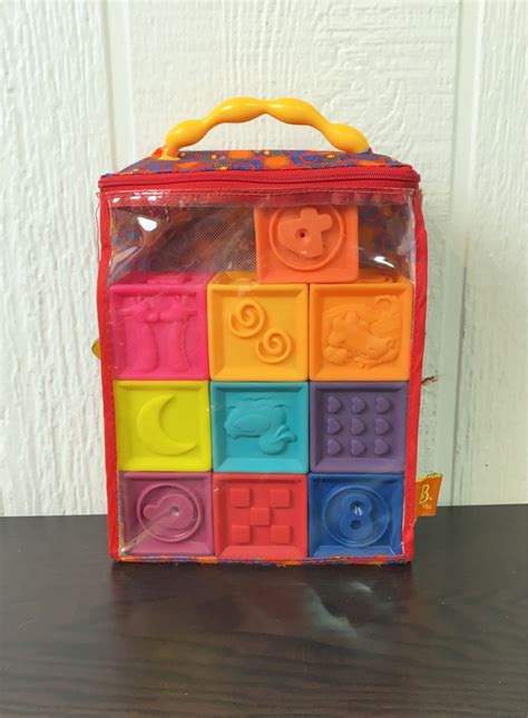 B Toys One Two Squeeze Blocks