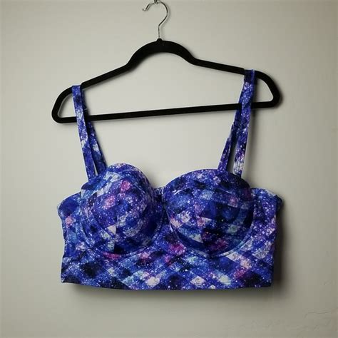 Torrid Swim Torrid Galaxy Bustier Wired Bikini Swim Top Poshmark