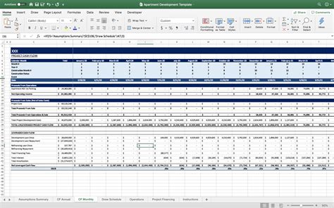 Real Estate Development Pro Forma Template Excel