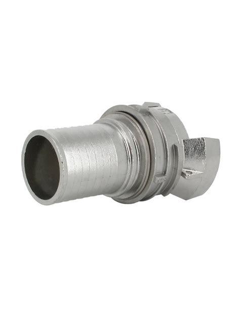 Demi raccord symétrique avec verrou DN 50 mm Embout annelé Ø 51 mm