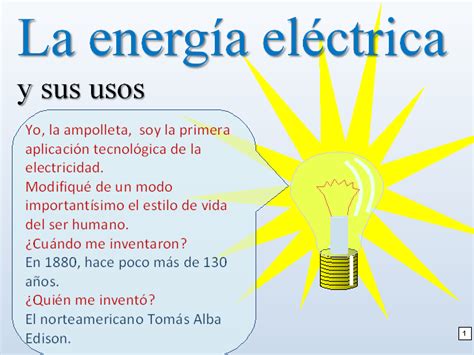 La Energía Eléctrica Y Sus Usos