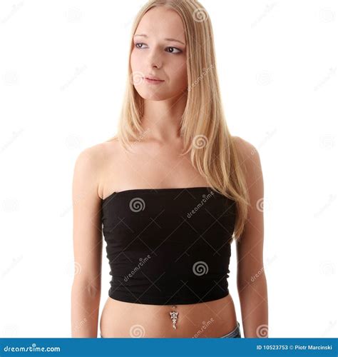 Junge blonde Frau stockbild Bild von schön kaukasisch