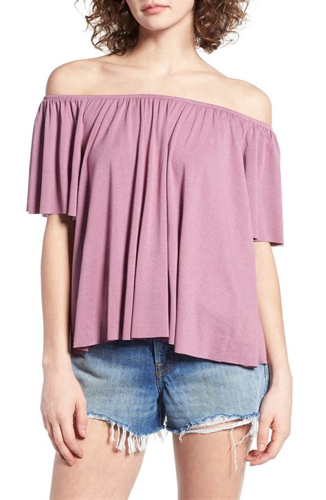 Bp Off The Shoulder Top Nordstrom Tops Women Top Nordstrom