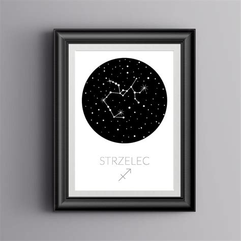 Strzelec Plakaty Znaki Zodiaku Dla Dzieci Pastelowe Love