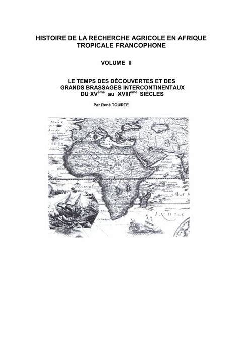 Pdf Histoire De La Recherche Agricole En Afrique · La Canne à Sucre