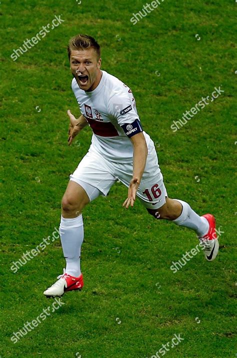 Polands Jakub Blaszczykowski Celebrates Scoring His Editorial Stock