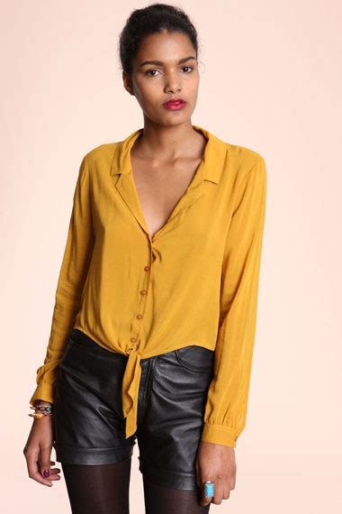 Mustard Yellow Shirt From Urban Outfitters Fashion Yellow Shirts