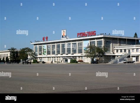 Pyongyang Airport North Korea Stock Photo Alamy