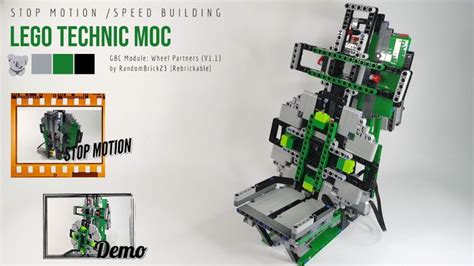 Let S Build Lego Technic Moc Gbc Module Wheel Partners V1 1 [stop Motion And Speed Building