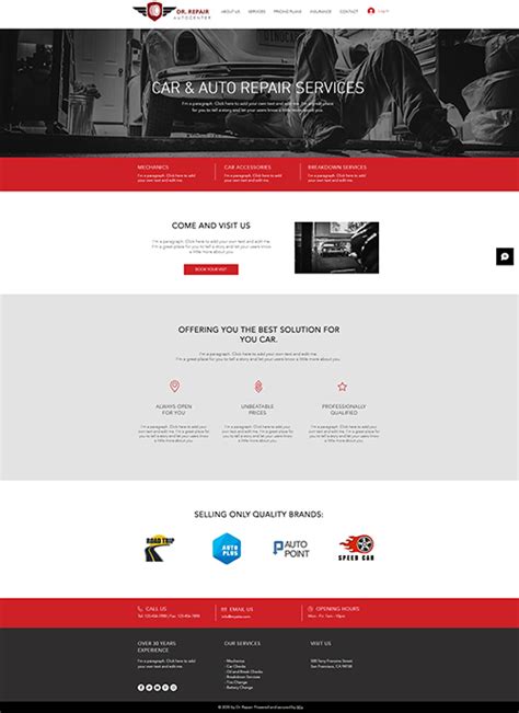 Auto & Car Repair Website Templates