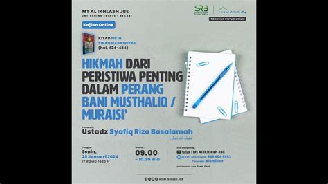 Fikih Sirah Nabawiyah Hikmah Dari Peristiwa Penting Dalam Perang Bani