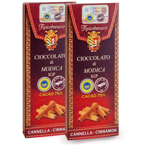 CIOCCOLATO DI MODICA IGP CANNELLA 75 Tipicobarocco Srls