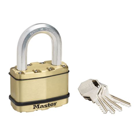 Cadenas avec clé MASTER LOCK acier laminé l 64 mm Leroy Merlin