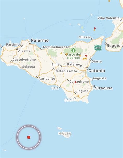 Terremoto Scossa Nel Canale Di Sicilia MAPPE E DATI