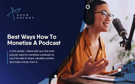 7 Ways How To Monetize A Podcast 2024 Guide