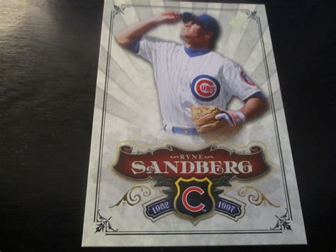 Ryne Sandberg Chicago Cubs B Upper Deck Sp Legendary Cuts Card