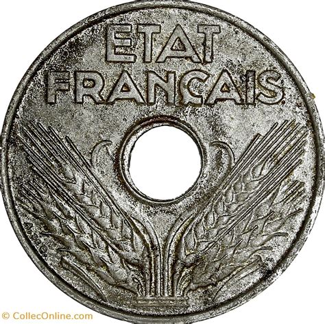 20 centimes fer Etat Français 1944 fer Monnaies Monde France