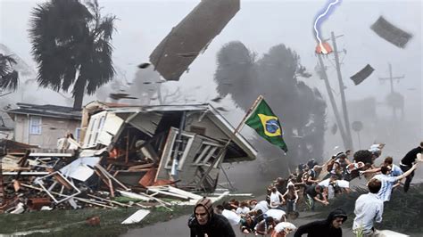 Brazil Destroyed Brutal Cyclone And Floods Blow Up Thousands Of Homes