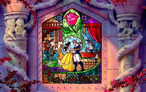 Beauty And The Beast Stained Glass Window Quote