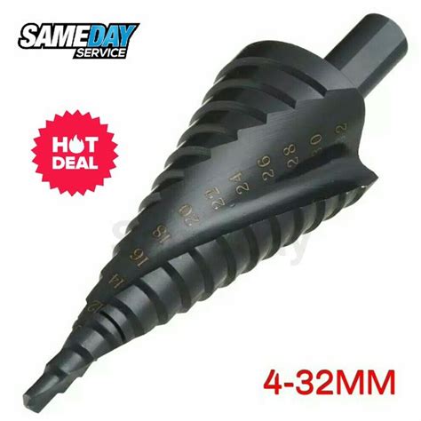 Mata Bor Pagoda Multi Step Cone Drill Hss Coating Titanium Nitride Mata