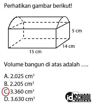 Hitung Volume Gabungan Selesaikan Soal Soal Di Bawah Ini Hitunglah