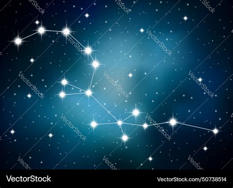 Horoscope Zodiac Sign Of The Aquarius Royalty Free Vector