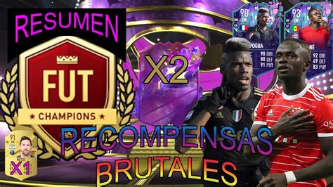 Resumen de FUT CHAMPIONS con RECOMPENSAS INCREÍBLES 2 Future stars y 1