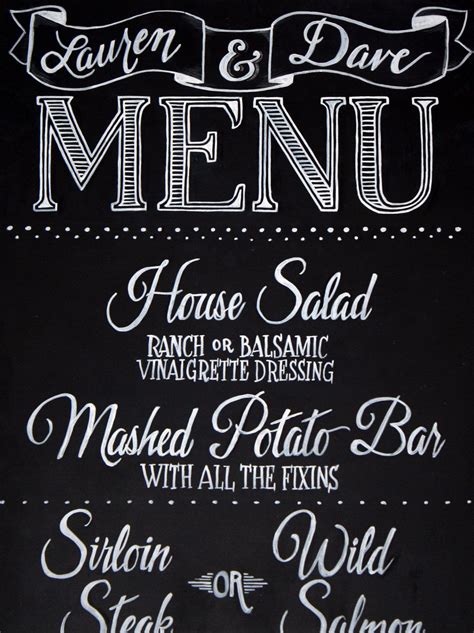 CraftLaunch Site Inactive Chalkboard Menu Lettering Chalkboard