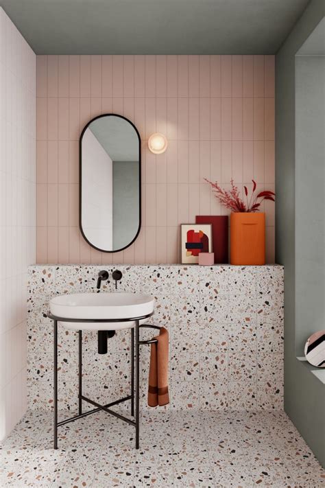 Terrazzo Tile In Bathroom Setting Terrazo Tiles Bathroom Bathroom