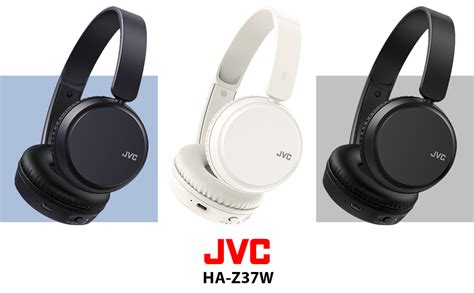 Jvc Ha Z37w B Wireless Bluetooth On Ear Headphones 35 Hours Listening Time Black